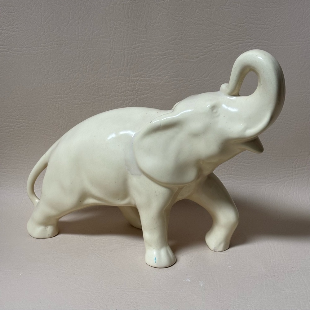 Boystown Signed- Elephant Trunk UP Good luck -Ceramic Art Piece MCM